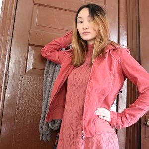 Pink Corduroy Mossimo Supply Co. zip up jacket